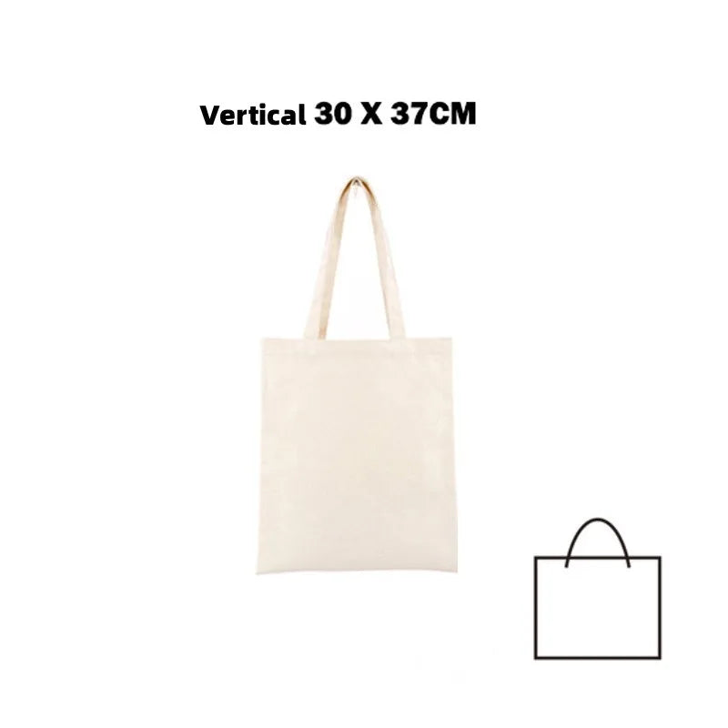 Canvas-väska i återvunnen bomull, oversize