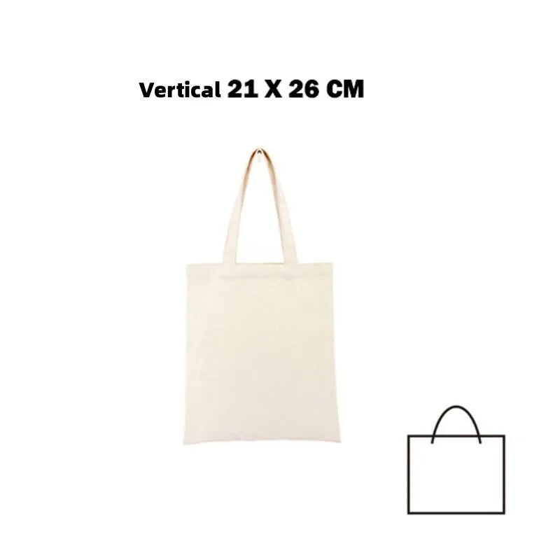 Canvas-väska i återvunnen bomull, oversize