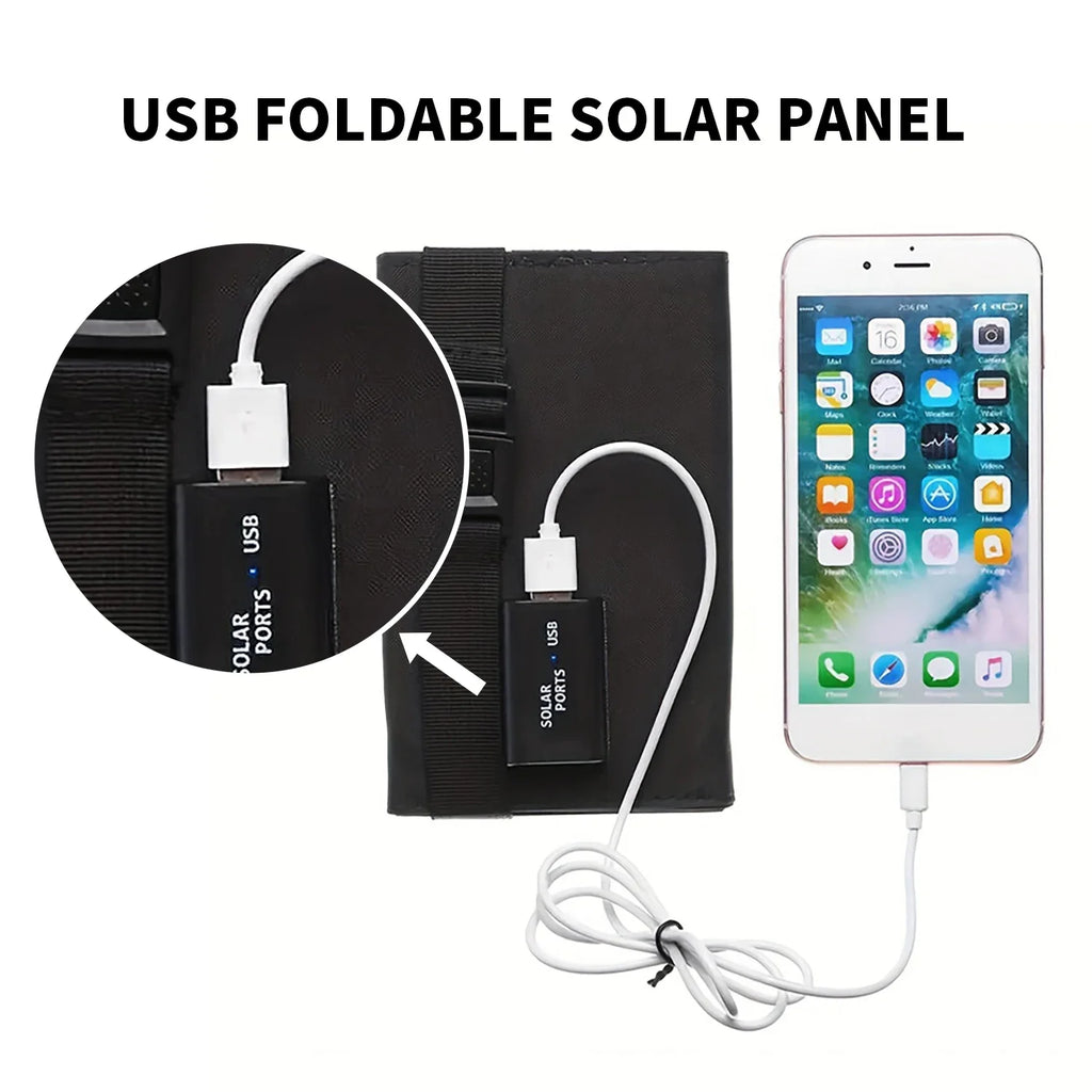 Vikbar solcellsladdare för ryggsäck, 20W