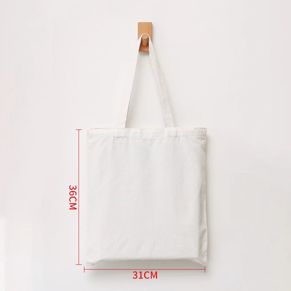 Canvas-väska i återvunnen bomull, oversize