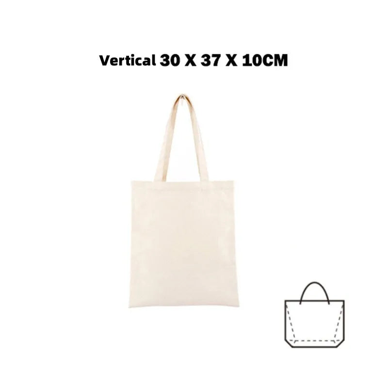 Canvas-väska i återvunnen bomull, oversize