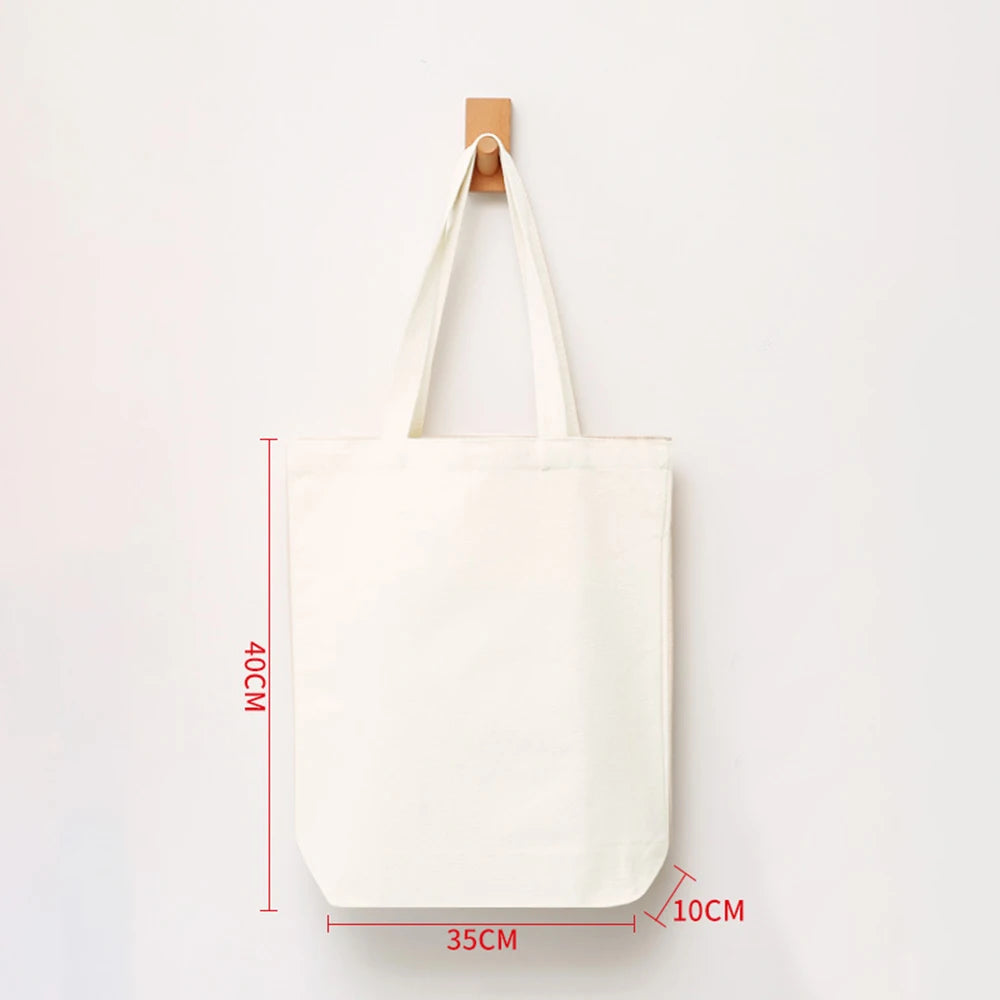 Canvas-väska i återvunnen bomull, oversize