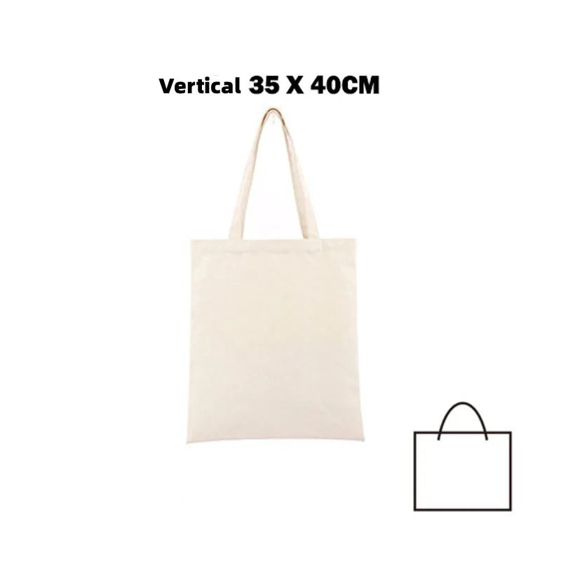 Canvas-väska i återvunnen bomull, oversize
